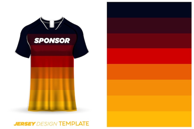 Sublimation jersey design soccer sports jersey template -sports jersey design watercolor background