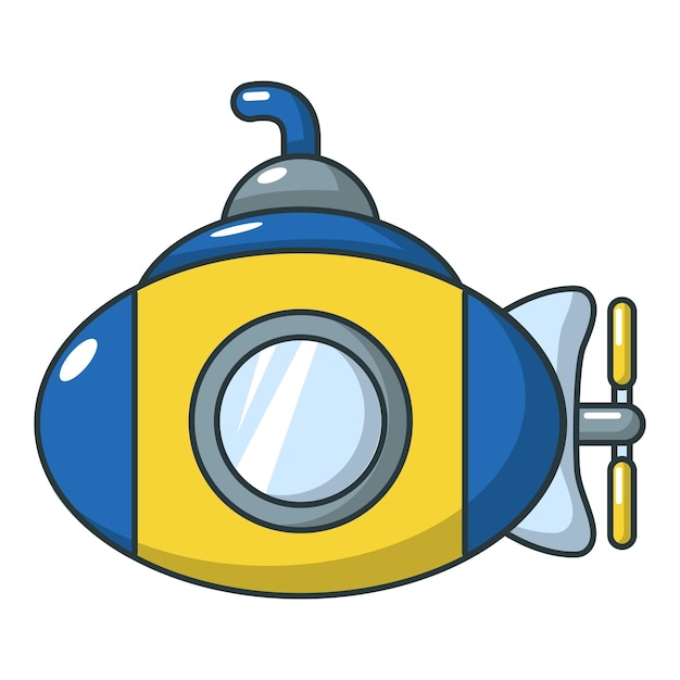 Submarine icon Cartoon illustration of submarine vector icon for web