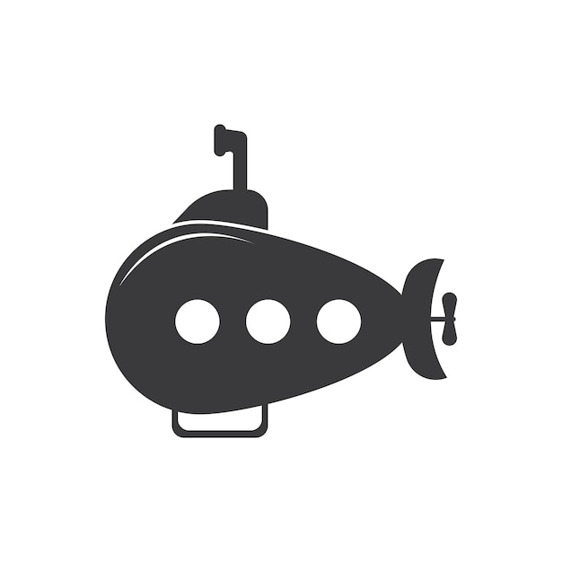 Vector submarine icon flat design