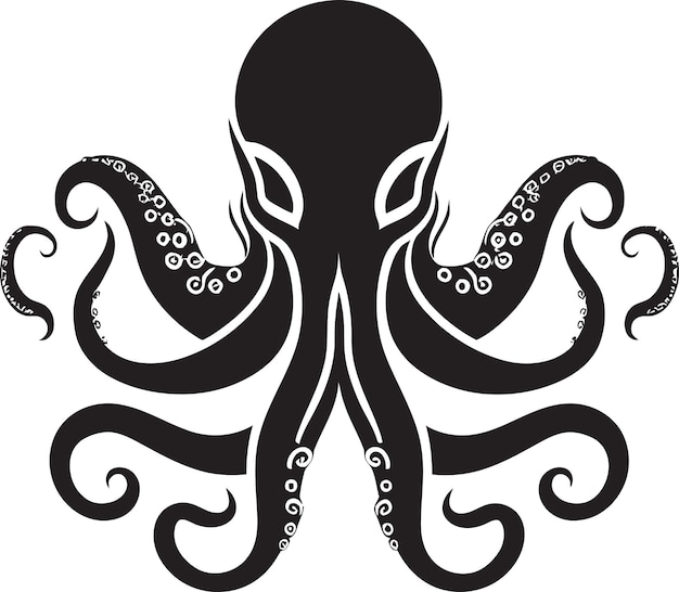 Submerged Symphony Octopus Logo Design Cephalopod Charisma Emblematic Icon