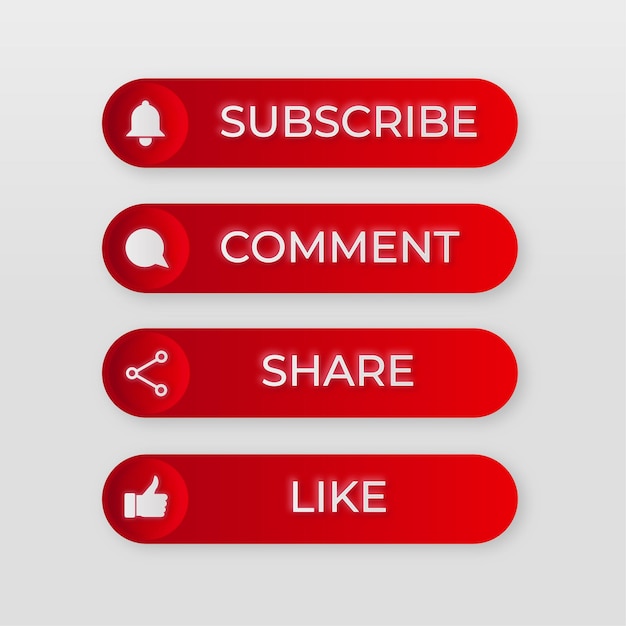 Subscribe button for social media