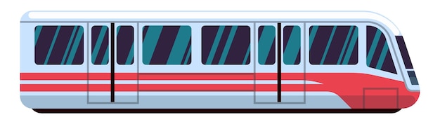 Subway train icon. Railway locomotive. Railroad transport