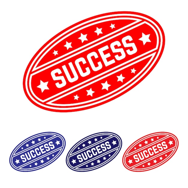 Success Rubber stamp Design vector illustration