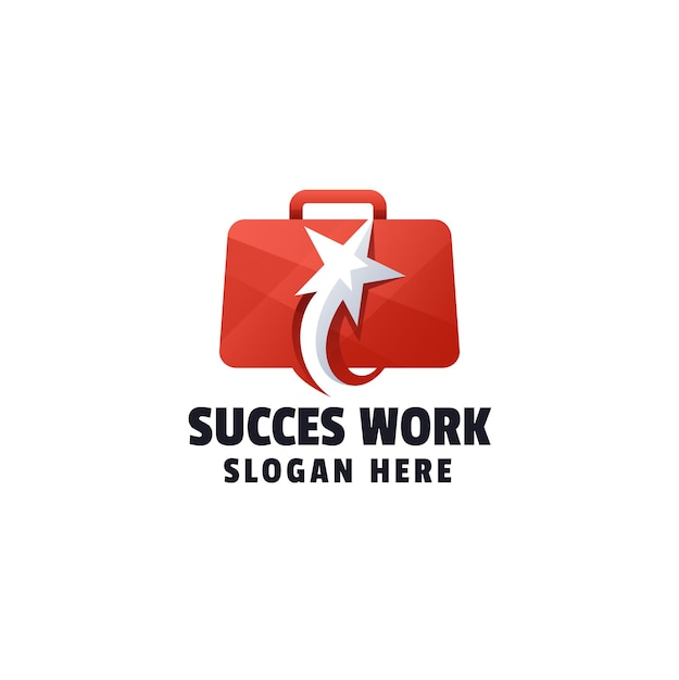 Success Work Gradient Logo Template