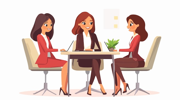 Successful Female Business Professionals in a Collaborative Workspace