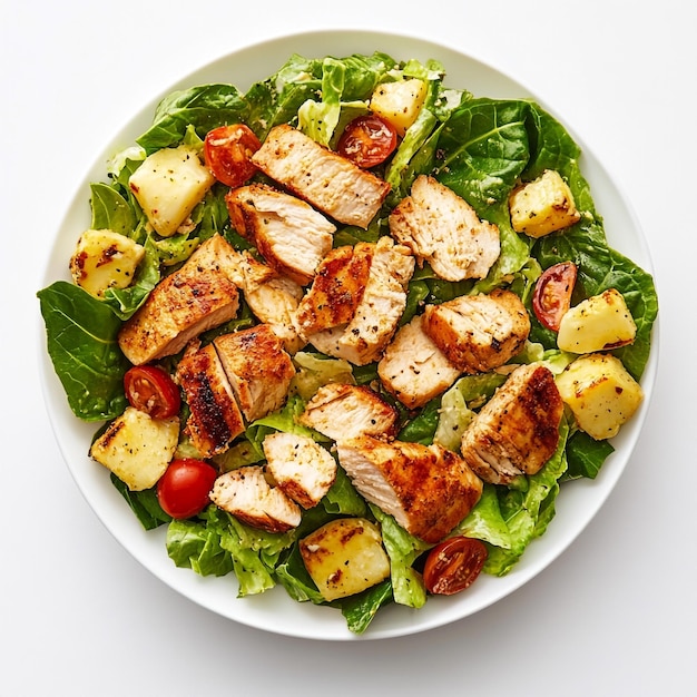 Succulent Grilled Chicken Caesar Salad A Tantalizing Blend of Crisp Greens and Savory Protein