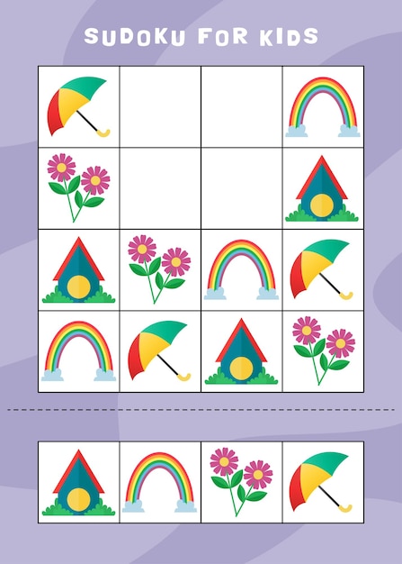 Sudoku for kids printable