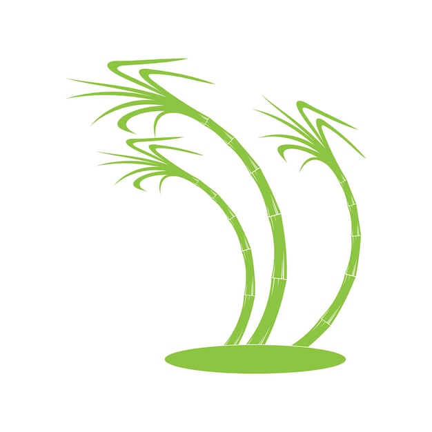 Sugar cane logo icon symbol vector illustration design template