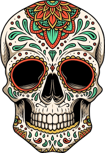 sugar skull full colour