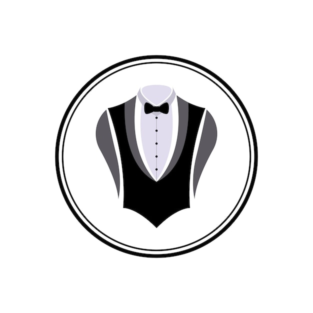 Suit bow tie vector design