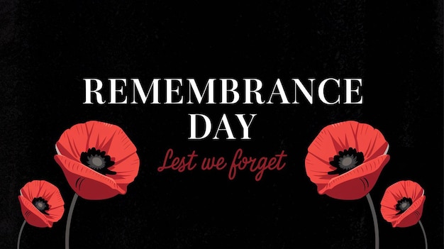 Vector suitable for commemorating remembrance day