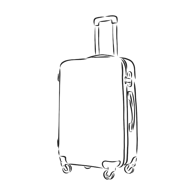 Suitcase Travel Vector illustration doodle style suitcase vector sketch illustration