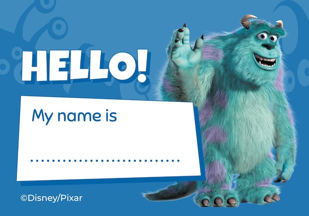 Sulley Monsters Name Tag