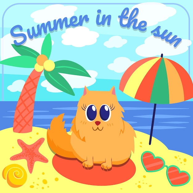 Summer beach background 