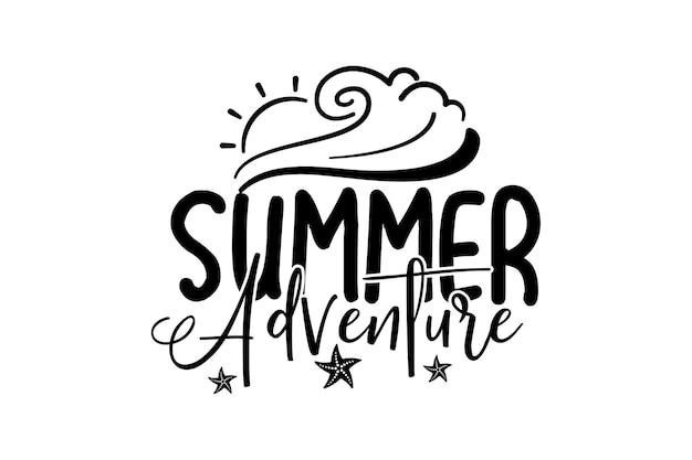 Vector summer beach svg design