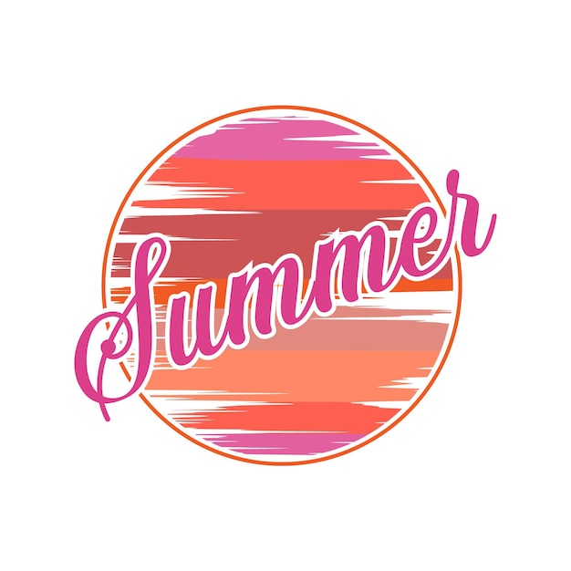 summer Beach T Shirt Design Template