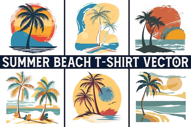 Vector summer beach t shirt vector summer aloha surf typography for tshirt print beach vector print