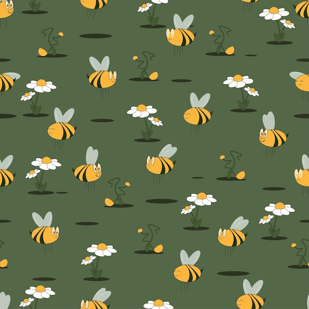 summer bee pattern