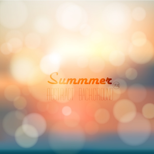 Summer bokeh background