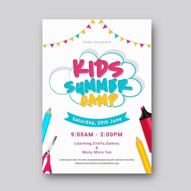 Summer camp poster