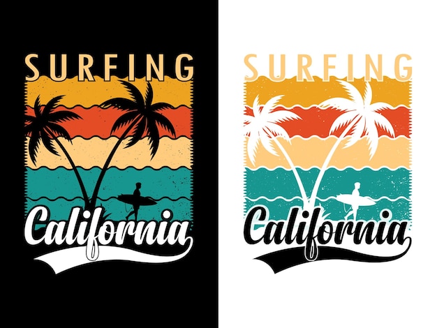 Summer and Camping T shirt design