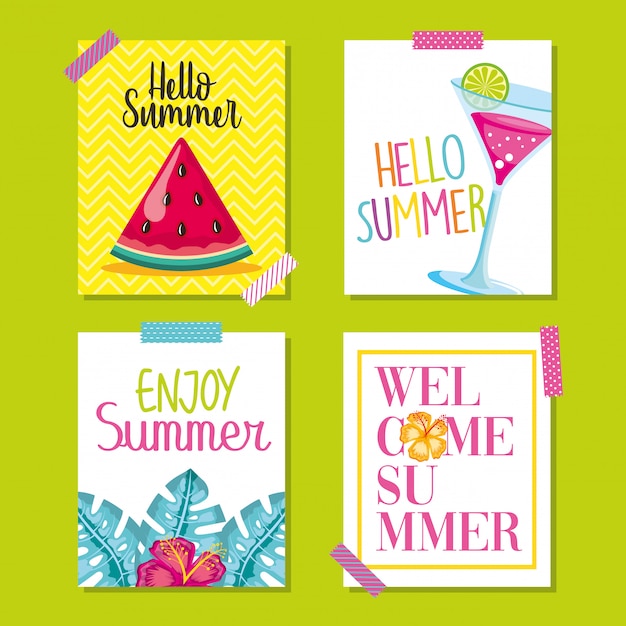 Summer cards collection