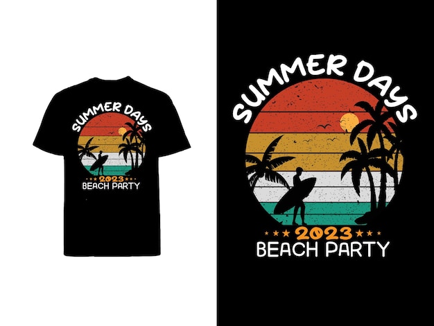 Summer day t shirt design