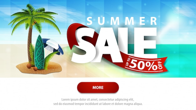 Summer discount banner 