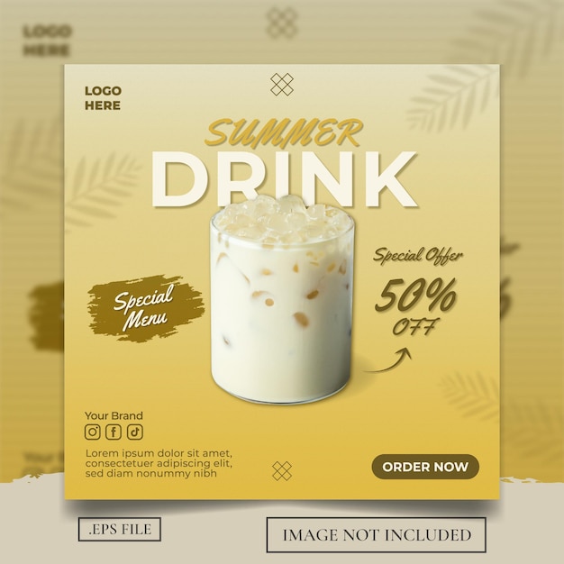 Summer Drink Social Media Post or Flyer