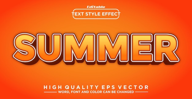 Summer Editable Text Effect