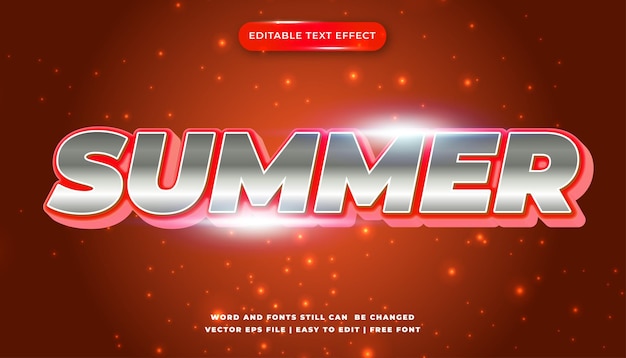 Summer editable text effect