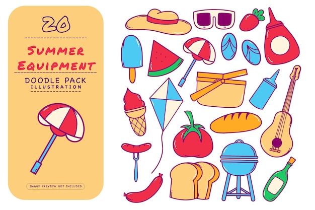 Summer Equipment Doodle Pack