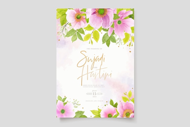 summer floral border and wreath background design