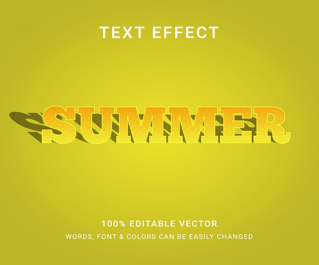 Summer Full Editable Text Effect 