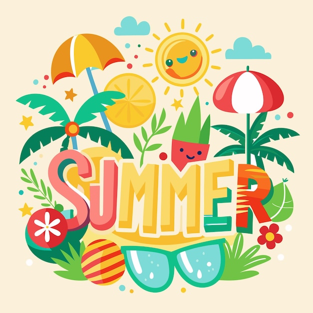 Vector summer fun illustration