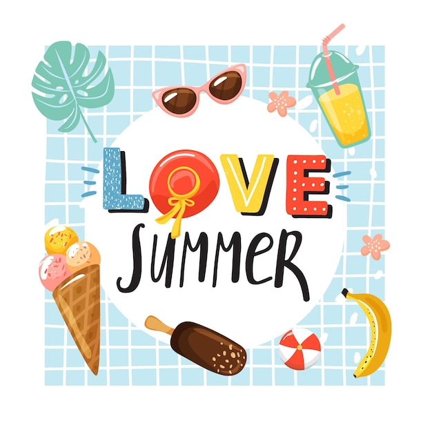 summer greeting card