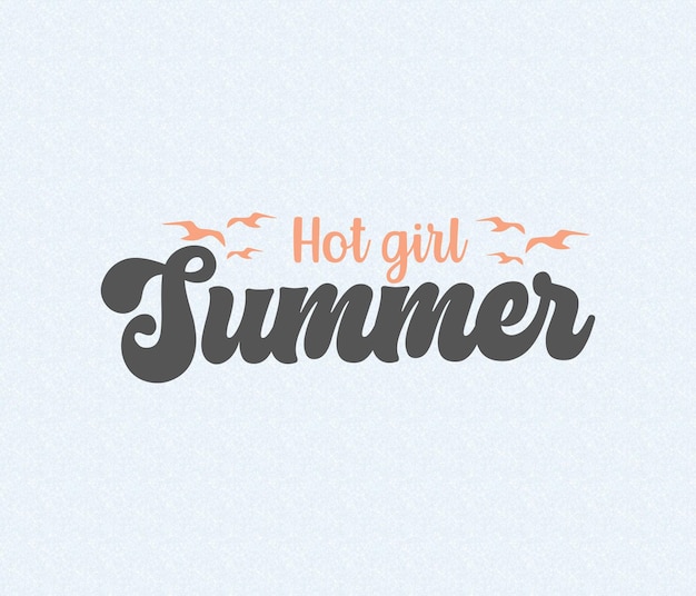 Summer Hand drawn lettering retro summer design Summer lettering Hand drawn summer quote design