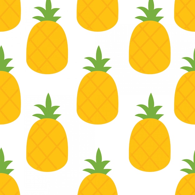 In summer holiday, Bright pineapples