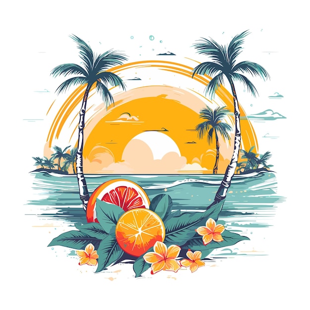 summer holiday clipart background