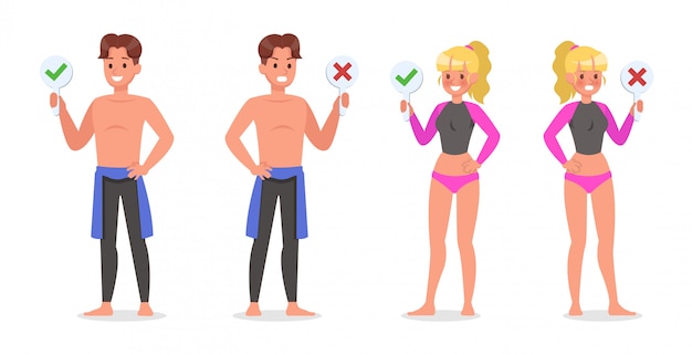 Vector summer holiday. people character design