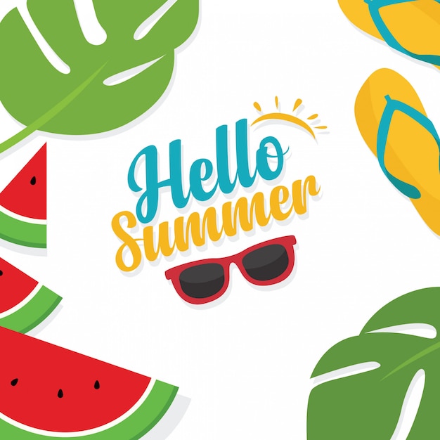 In summer holiday, Summer sale background layout banners template