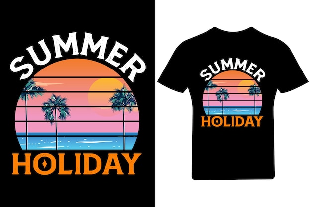 Vector summer holiday t shirt design,