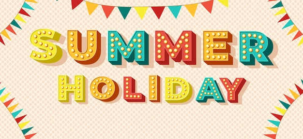 summer holiday vibes summer holiday text design banner poster design