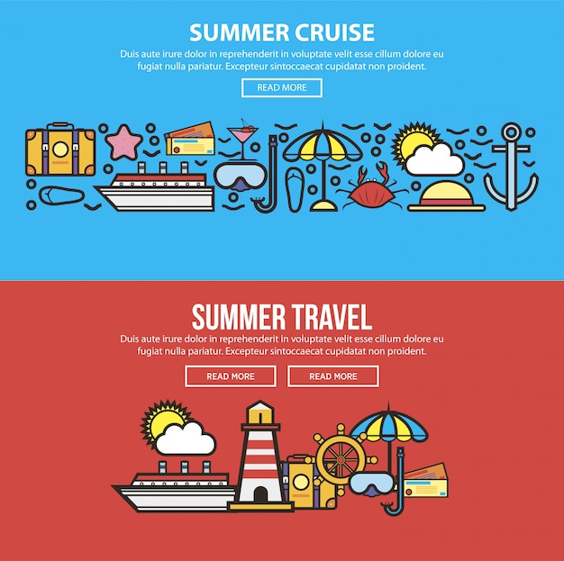 Summer holidays or sea cruise travel 