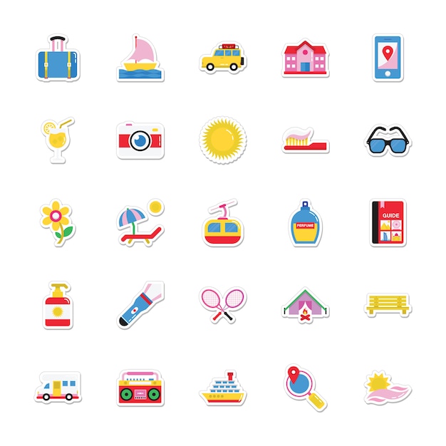 Summer and Holidays Stickers