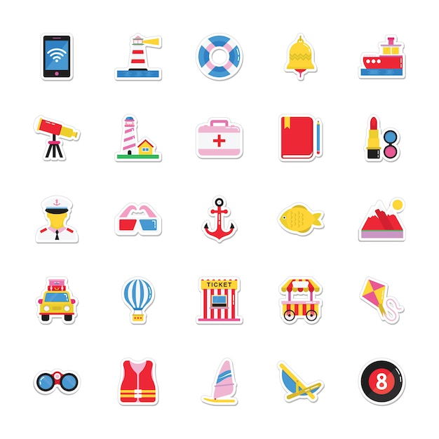 Summer and Holidays Stickers