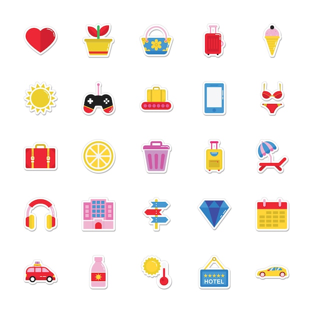 Summer and Holidays Stickers