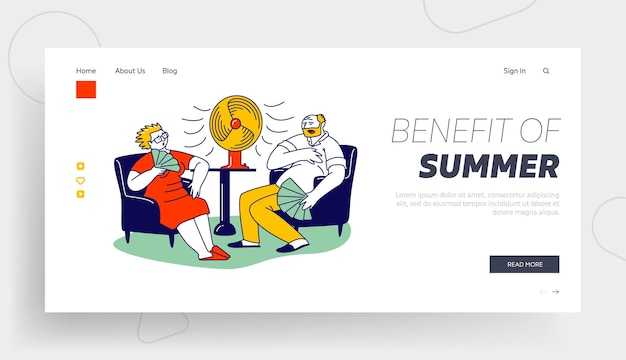 Summer Hot Period of Time Landing Page Template.