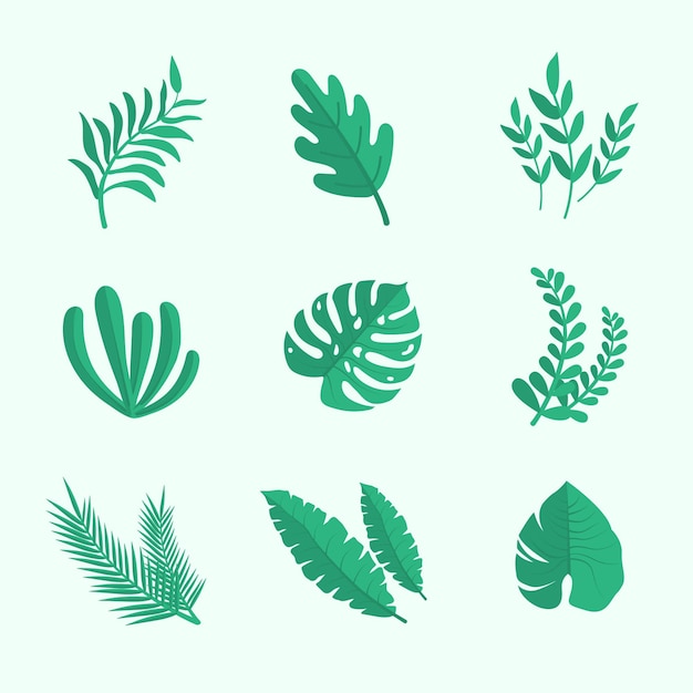 Summer Leaf Set Collection Elements