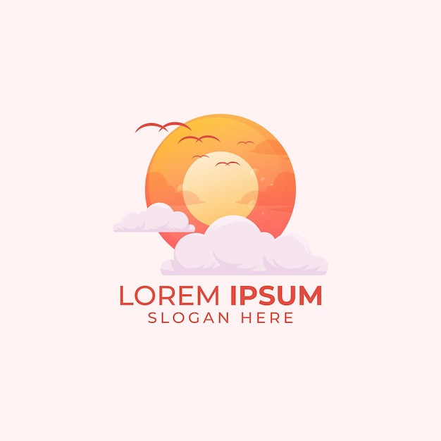 Summer logo illustration